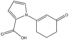 1-(3-Oxocyclohexa-1-enyl)-1H-pyrrole-2-carboxylic acid Struktur