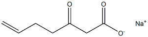 3-Oxo-6-heptenoic acid sodium salt Struktur