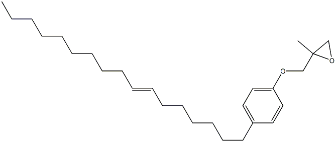 4-(7-Heptadecenyl)phenyl 2-methylglycidyl ether Struktur