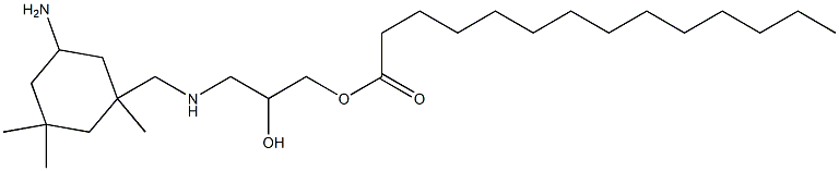 3-[[N-(3-Tetradecanoyloxy-2-hydroxypropyl)amino]methyl]-3,5,5-trimethylcyclohexylamine Struktur