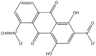 1,4-Dihydroxy-2,5-dinitroanthraquinone Struktur