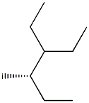 [S,(+)]-3-Ethyl-4-methylhexane Struktur