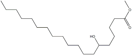 6-Hydroxynonadecanoic acid methyl ester Struktur