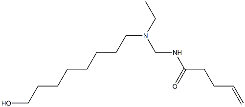 N-[[N-Ethyl-N-(8-hydroxyoctyl)amino]methyl]-4-pentenamide Struktur