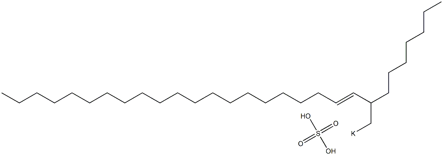 Sulfuric acid 2-heptyl-3-tricosenyl=potassium ester salt Struktur