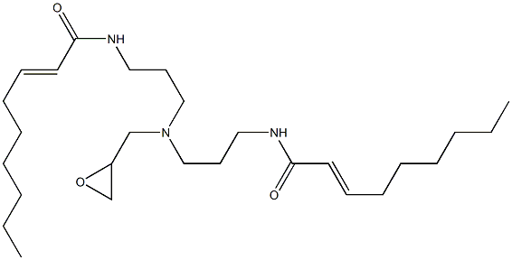 N,N'-[(Oxiran-2-ylmethylimino)bis(3,1-propanediyl)]bis(2-nonenamide) Struktur