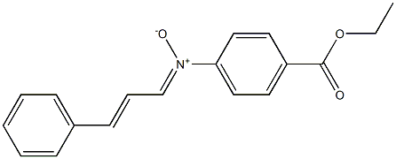 N-(4-Ethoxycarbonylphenyl)-3-phenyl-2-propen-1-imine N-oxide Struktur