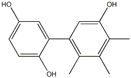 4',5',6'-Trimethyl-1,1'-biphenyl-2,3',5-triol Struktur