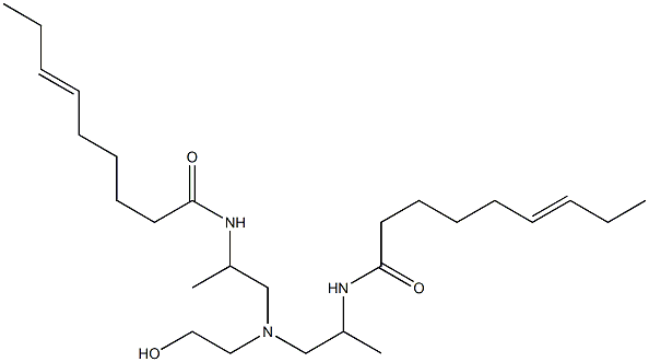 N,N'-[2-Hydroxyethyliminobis(1-methyl-2,1-ethanediyl)]bis(6-nonenamide) Struktur