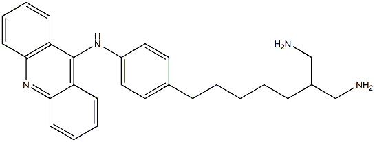 9-[4-(7-Amino-6-aminomethylheptyl)phenylamino]acridine Struktur