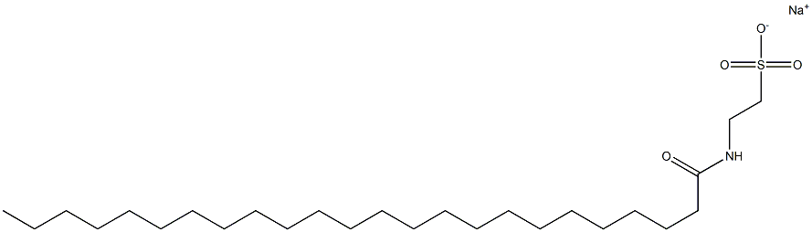 N-(1-Oxotetracosyl)taurine sodium salt Struktur