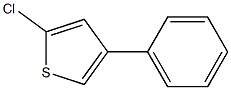 2-Chloro-4-phenylthiophene Struktur