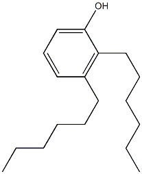 2,3-Dihexylphenol Struktur