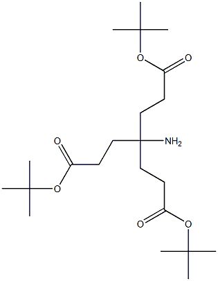 4-Amino-4-(3-oxo-3-tert-butoxypropyl)heptanedioic acid di-tert-butyl ester Struktur