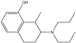 (-)-1-Methyl-2-(dipropylamino)-1,2,3,4-tetrahydronaphthalen-8-ol Struktur