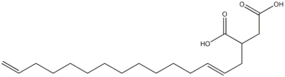 (2,14-Pentadecadienyl)succinic acid Struktur