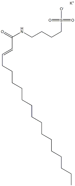 4-(2-Octadecenoylamino)-1-butanesulfonic acid potassium salt Struktur