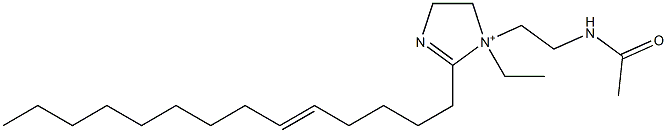 1-[2-(Acetylamino)ethyl]-1-ethyl-2-(5-tetradecenyl)-2-imidazoline-1-ium Struktur