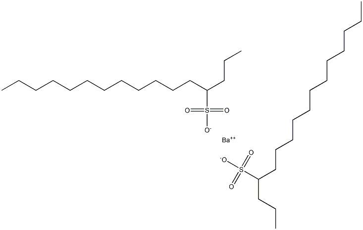 Bis(hexadecane-4-sulfonic acid)barium salt Struktur