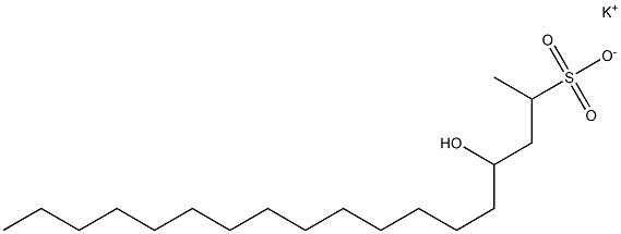 4-Hydroxyoctadecane-2-sulfonic acid potassium salt Struktur