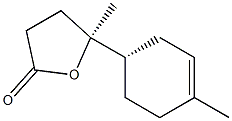 (5S)-4,5-Dihydro-5-methyl-5-[(1S)-4-methyl-3-cyclohexene-1-yl]-2(3H)-furanone Struktur