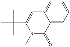 1,2-Dihydro-2-methyl-1-oxo-3-tert-butylpyrido[1,2-a]pyrazin-5-ium Struktur