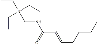 N,N-Diethyl-N-[(2-heptenoylamino)methyl]ethanaminium Struktur