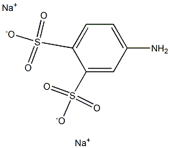 4-Amino-1,2-benzenedisulfonic acid disodium salt Struktur