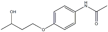 4'-(3-Hydroxybutyl)oxyacetanilide Struktur