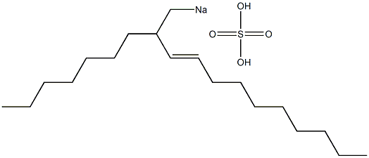 Sulfuric acid 2-heptyl-3-dodecenyl=sodium ester salt Struktur