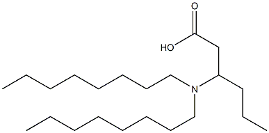 3-(Dioctylamino)hexanoic acid Struktur