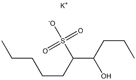 4-Hydroxydecane-5-sulfonic acid potassium salt Struktur