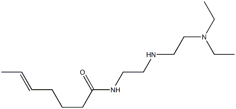 N-[2-[2-(Diethylamino)ethylamino]ethyl]-5-heptenamide Struktur