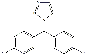 1-[Bis(4-chlorophenyl)methyl]-1H-1,2,3-triazole Struktur