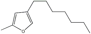 2-Methyl-4-heptylfuran Struktur