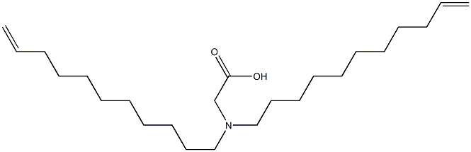 N,N-Di(10-undecenyl)aminoacetic acid Struktur