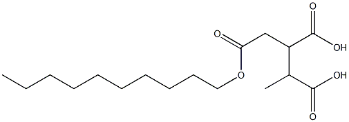 Butane-1,2,3-tricarboxylic acid 1-decyl ester Struktur