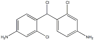 Bis(2-chloro-4-aminophenyl)chloromethane Struktur