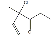 4-Chloro-4,5-dimethyl-5-hexen-3-one Struktur