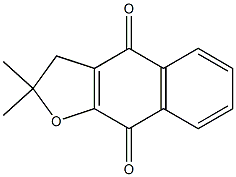 2,2-Dimethyl-2,3-dihydronaphtho[2,3-b]furan-4,9-dione Struktur