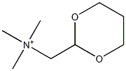 N,N-Dimethyl-N-[(1,3-dioxan-2-yl)methyl]methanaminium Struktur