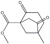 5-Methyl-2,6-dioxobicyclo[3.2.1]octane-1-carboxylic acid methyl ester Struktur