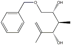 (3S,4S,5R)-6-Benzyloxy-2,4-dimethyl-1-hexene-3,5-diol Struktur