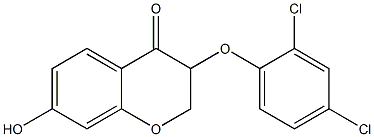 3-(2,4-Dichlorophenoxy)-7-hydroxy-2H-1-benzopyran-4(3H)-one Struktur