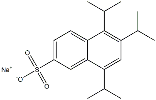 5,6,8-Triisopropyl-2-naphthalenesulfonic acid sodium salt Struktur