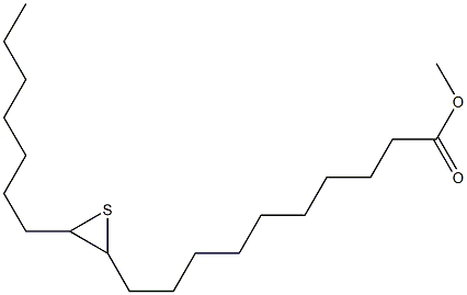 11,12-Epithiononadecanoic acid methyl ester Struktur