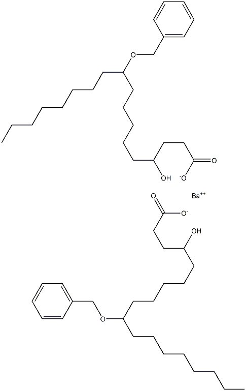 Bis(10-benzyloxy-4-hydroxystearic acid)barium salt Struktur