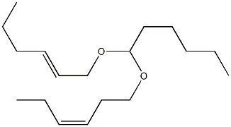 Hexanal [(E)-2-hexenyl][(Z)-3-hexenyl]acetal Struktur