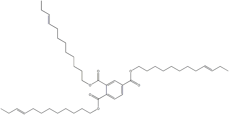 1,2,4-Benzenetricarboxylic acid tri(9-dodecenyl) ester Struktur