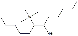 7-Trimethylsilyl-6-dodecanamine Struktur